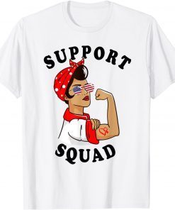 Support Squad Women Sunglasses Heart Disease Awareness Unisex T-Shirt