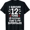 Survived 12 Years of marriage 12th Wedding Anniversary Classic Shirt