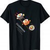 Sushi Sliding On Chopsticks Kawaii Anime Japanese food Unisex Shirt