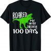 T-Rex 100th Day of School Teachers Child Youth Happy Gift Shirt