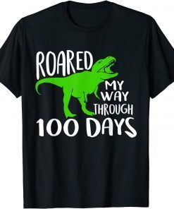 T-Rex 100th Day of School Teachers Child Youth Happy Gift Shirt