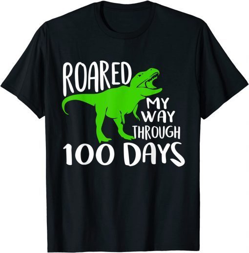 T-Rex 100th Day of School Teachers Child Youth Happy Gift Shirt