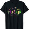 Teacher Mardi Gras 2022 Teacher Squad Family Matching Gift Shirt