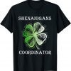 Teacher St Patricks Day Shenanigans Coordinator Gift Shirt