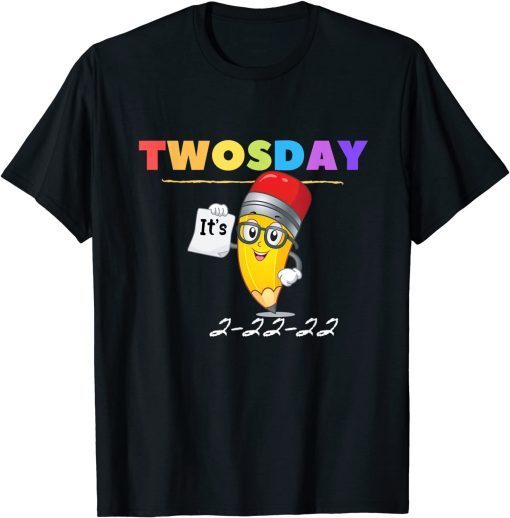 Teachers 2-22-22 Twosday Coffee Happy Twosday Classic Shirt