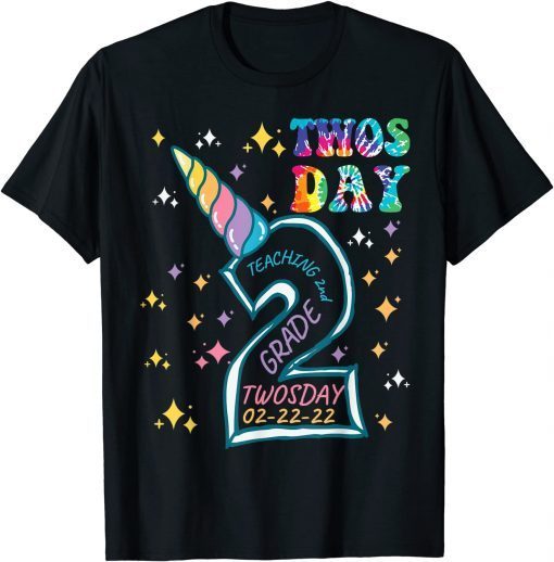 Teaching 2nd Grade On Twosday, 2-22-22, Unicorn Classic Shirt