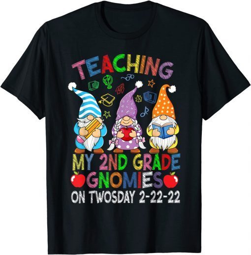 Teaching 2nd Grade On Twosday 22nd 2022 100 Day Gnomies Cool Classic Shirt