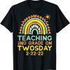Teaching 2nd Grade Twosday 2-22-22 Rainbow 2s Teacher Classic Shirt