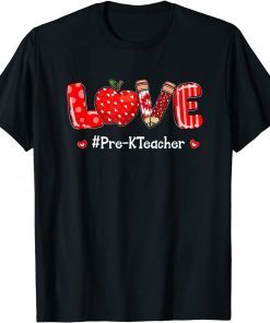 Tie Dye Leopard Love Pre-K Teacher Valentines Day Matching Limited Shirt