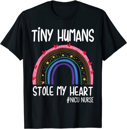 Tiny Humans Stole My Heart, Valentine's Day NICU Nurse Classic Shirt