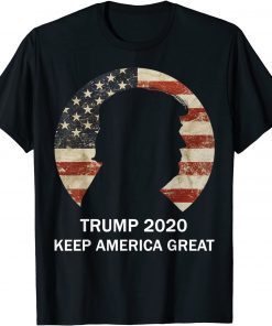 Trump 2020 Keep America Great USA Flag Gift Shirt