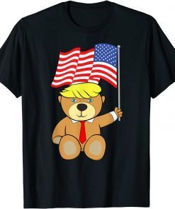 Trump Bear USA Flag Patriot President GOP 2024 Classic T-Shirt