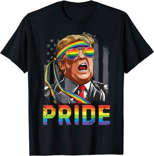 Trump LGBT Gay Pride Flag Sunglasses Lesbian Bisexual Trans Limited Shirt