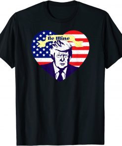 Trump Valentine Heart Usa Flag Gift Shirt