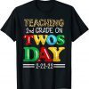 Twosday 2022 Teaching 2nd Grade On Twosday Leopard 2-22-2022 Gift Shirt