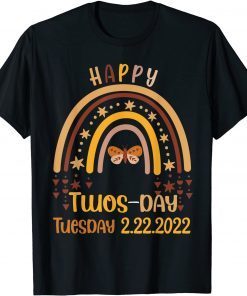 Twosday Tuesday February 22nd 2022 Rainbow Cute Official Shirt