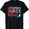 Valentine's Day Cute Cupid's Favorite Nurse 2022 Nurse Life Gift T-Shirt