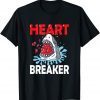 Valentines Day Shark Heart Breaker Unisex Shirt