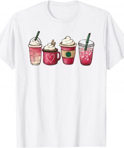 Valentines Drinking Coffee Heart Classic Shirt