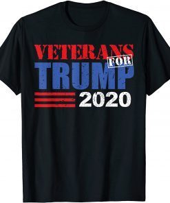 Veterans For Trump 2020 Reelect Donald Trump 2020 Gift Shirt