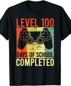 Video Gamer 100th Day Teacher 100 Days of School Completed Unisex Shirt