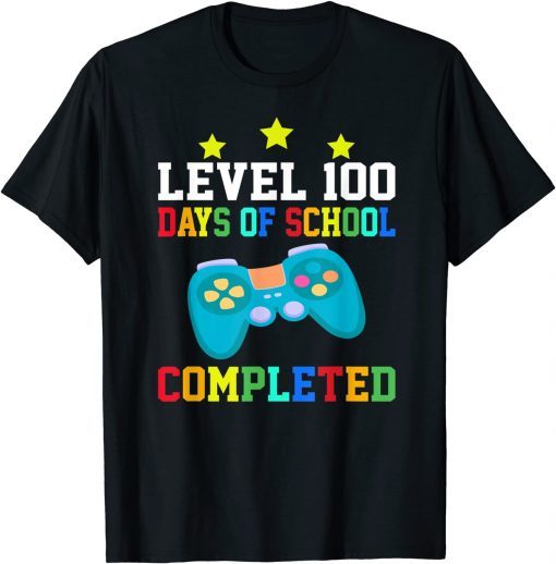 Video Gamer Student 100th Day Teacher 100 Days of School Gift Shirt