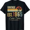 Vintage 1965 Limited Edition 57th Birthday 57 Year Old Gift Shirt