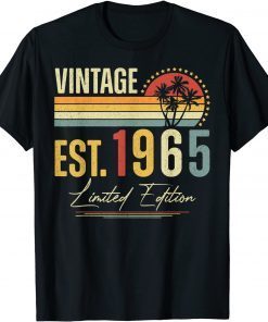 Vintage 1965 Limited Edition 57th Birthday 57 Year Old Gift Shirt