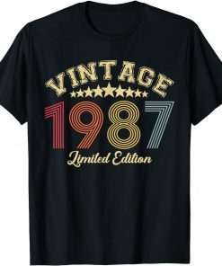 Vintage 1987 Limited Edition 35 Years Of Being Awesome Classic Shirt