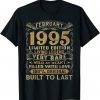 Vintage 1995 Years Old February 1995 27th Birthday Limited T-Shirt