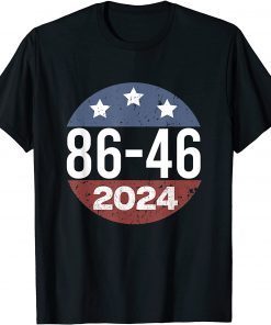 Vintage 86 46 Anti Biden 2024 Impeach Biden 8646 Button Classic Shirt