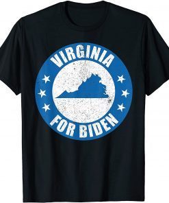 Virginia For Joe Biden Map 2020 Election USA Democrat Unisex Shirt