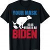 Your Mask Is As Useless As Biden USA Flag Gift Shirt