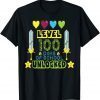 level 100 Days Of School unlocked Gamer Video Game Limited T-Shirt