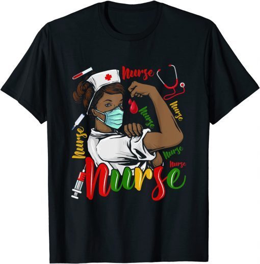 African American Nurse Black History Month Pride Black Gift Shirt