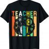 Afro Retro Black History Month - Black Woman Teacher T-Shirt