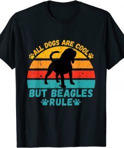 All Dogs Are Cool But Beagles Rule Beagle On Sunset T-Shirt