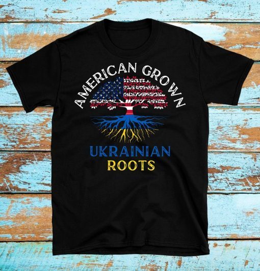 Stop War American Grown Ukrainian Roots Stand with Ukraine No Shirt