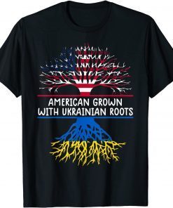 American Grown with Ukrainian Roots Ukraine Flag Ukraine Classic T-Shirt