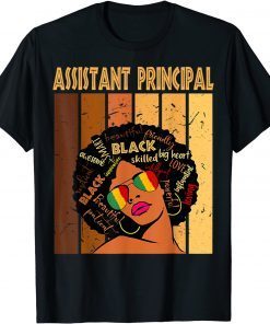 Assistant Principal Afro African Women Black History Month Cllassic Shirt