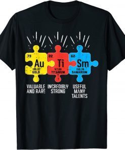 Autism Elements Periodic Table Awareness ASD Classic Shirt