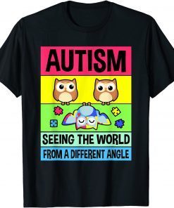 Autism Support Shirt Puzzle Piece Austim Awareness Owl Classic Shirt