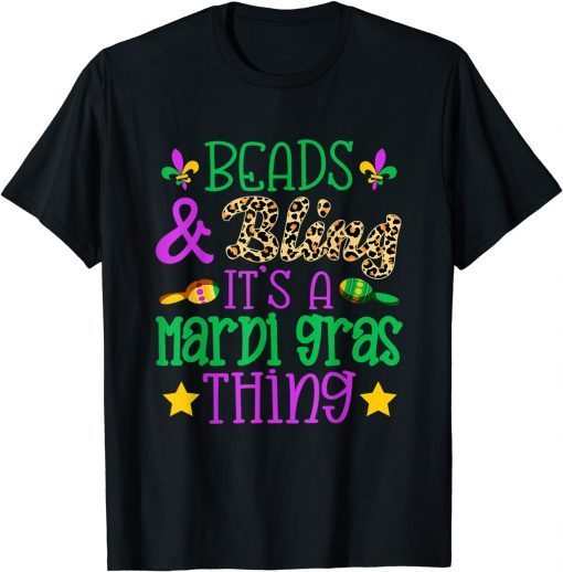 Beads & Bling It's a Mardi Gras Thing Cool Gift Shirt