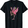 Beads & Mask Mardi Gras Flamingo Carnival Party Gift T-Shirt
