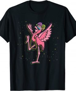 Beads & Mask Mardi Gras Flamingo Carnival Party Gift T-Shirt