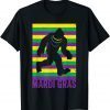 Bigfoot Sasquatch Mardi Gras Beads Fat Tuesday Festival Gift Shirt