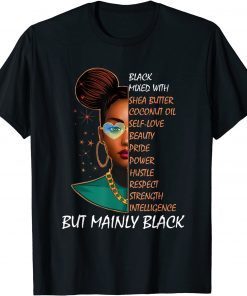 Black Afro Woman Melanin Girl Black History Month Motivation Gift Shirt