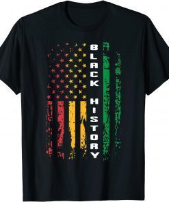 Black History African American Flag Africa Black Pride Gift Shirt