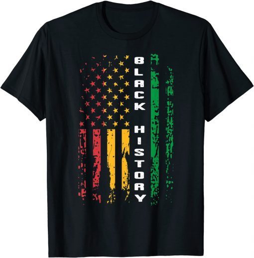 Black History African American Flag Africa Black Pride Gift Shirt