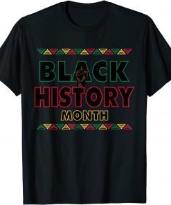 Black History Month Black Fist for Teachers Students Gift T-Shirt